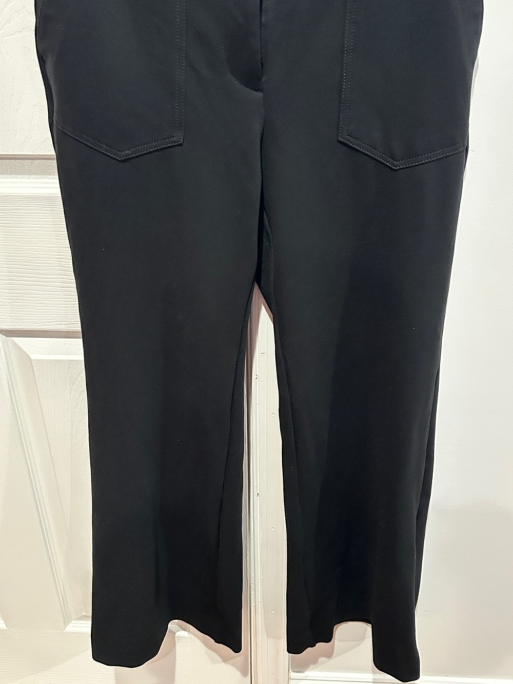 Maeve by Anthropologie The Naomi Ponte Wide Leg Flare Pants Size 10 - Picture 4 of 12